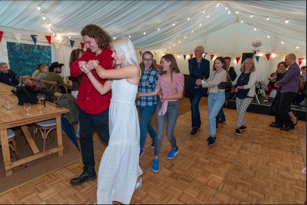 Frame Marquee Barn Dance 9m x 21m Ivory Lining